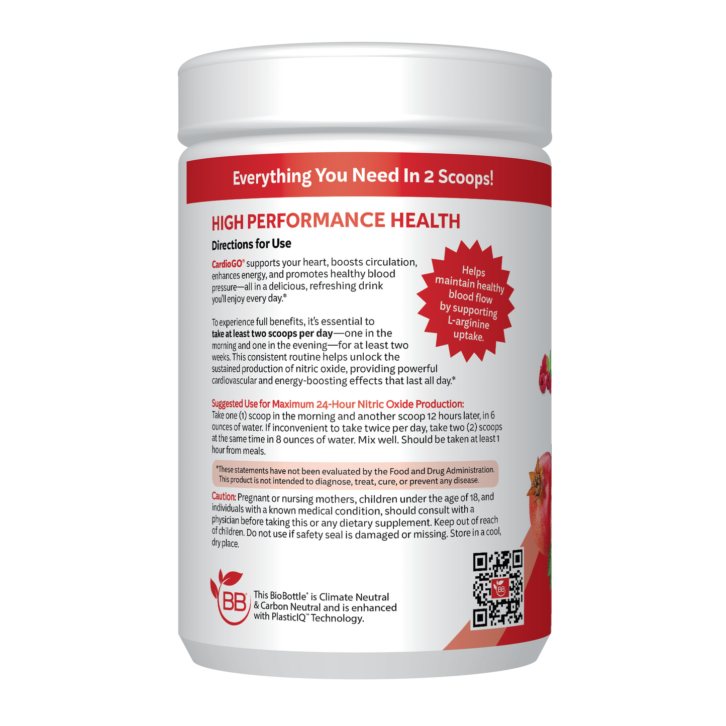 CardioGO - 60 Scoop - Berry