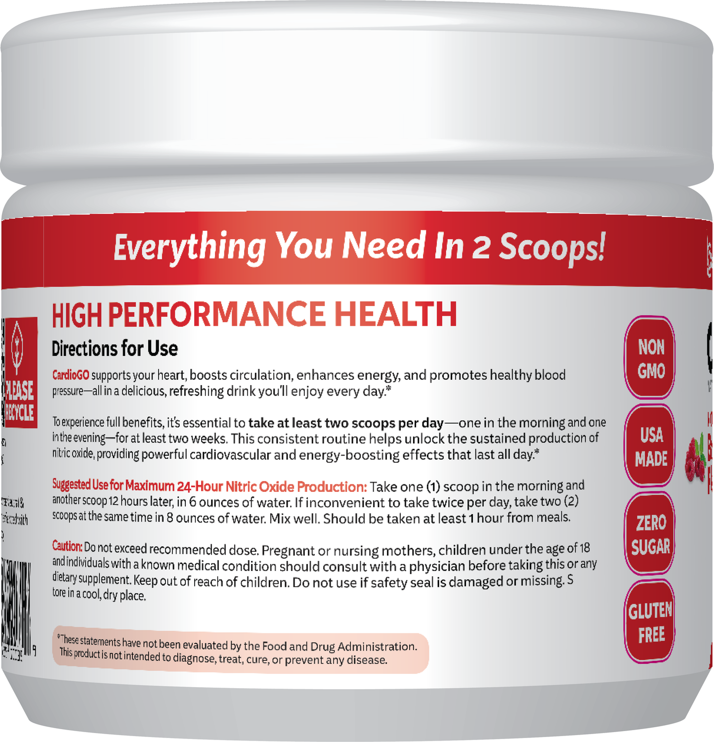 CardioGO - 30 Scoop - Berry