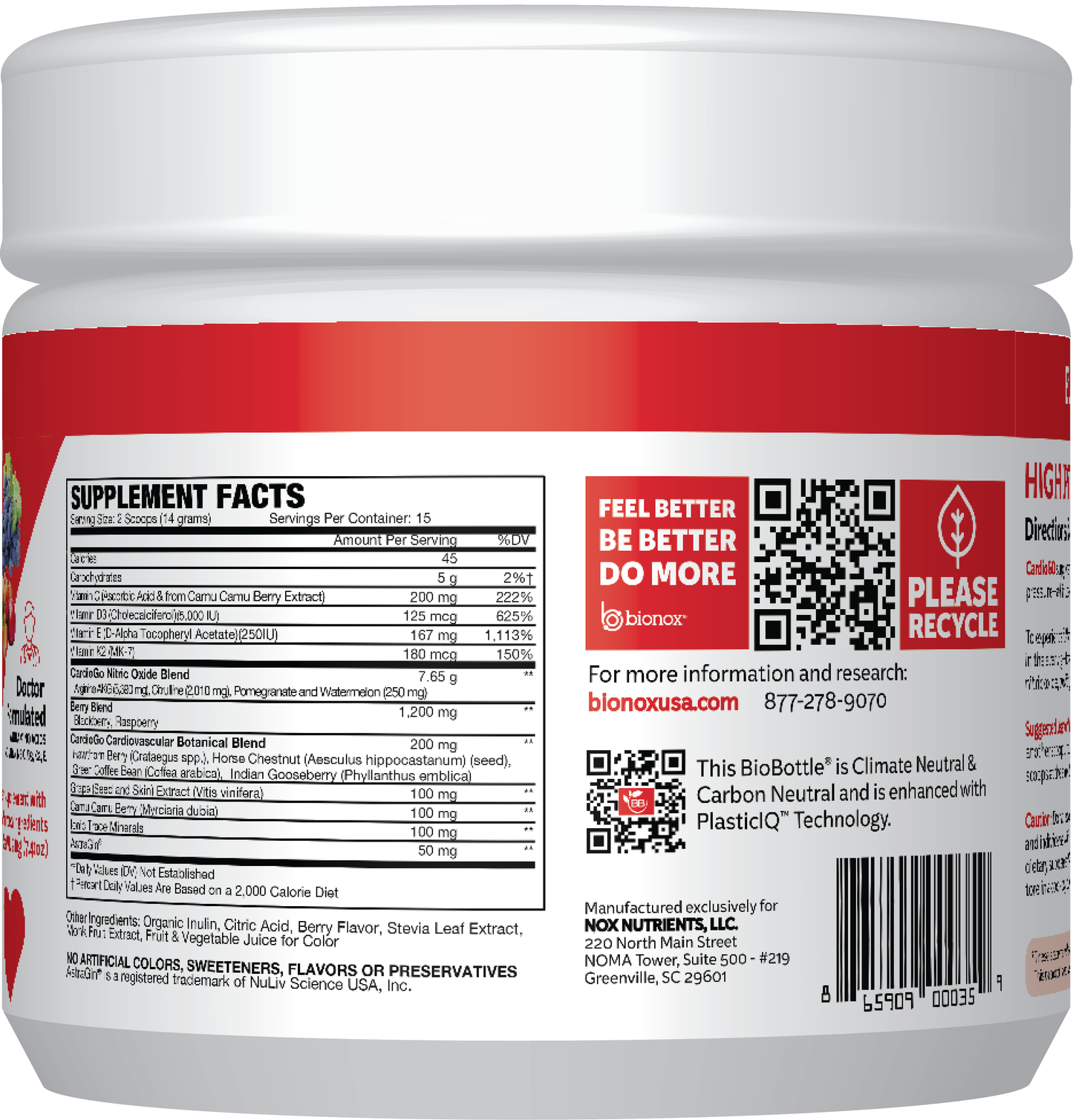 CardioGO - 30 Scoop - Berry