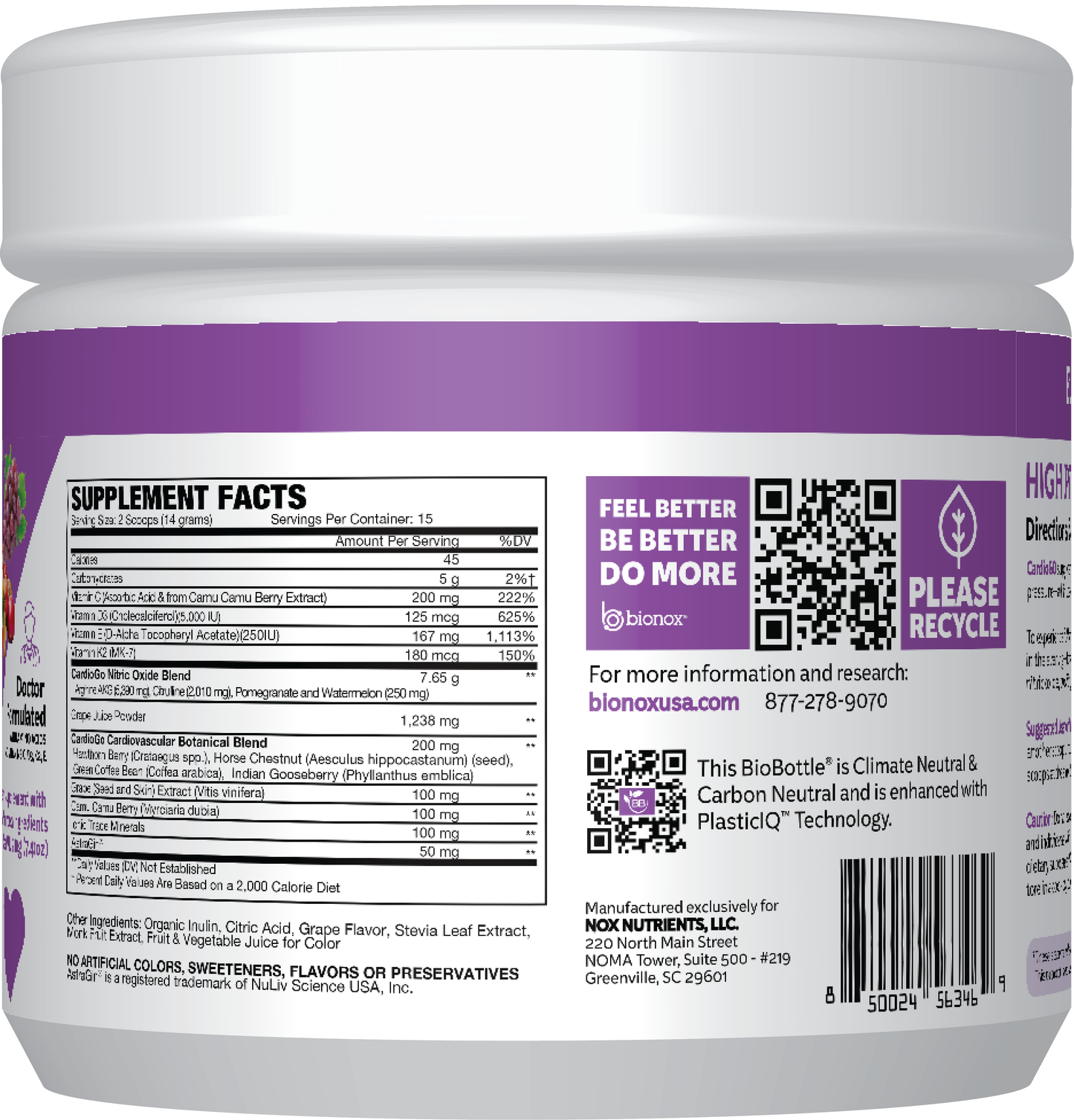 CardioGO - 30 Scoop - Grape