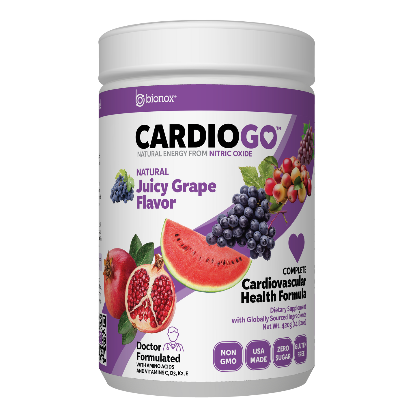 CardioGO - 60 Scoop - Grape
