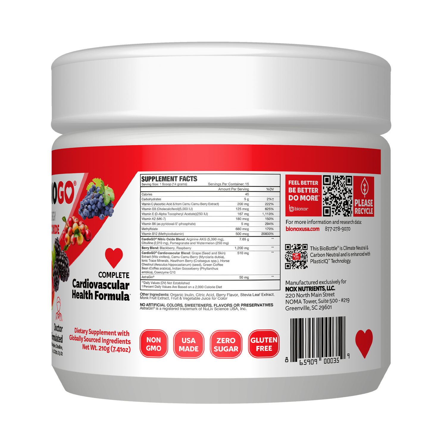 CardioGO - 30 Scoop - Berry