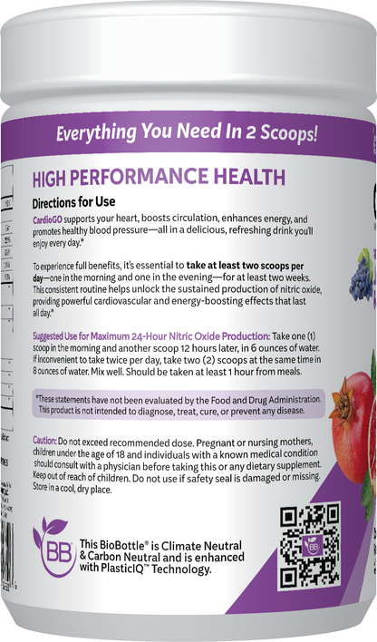 CardioGO - 60 Scoop - Grape