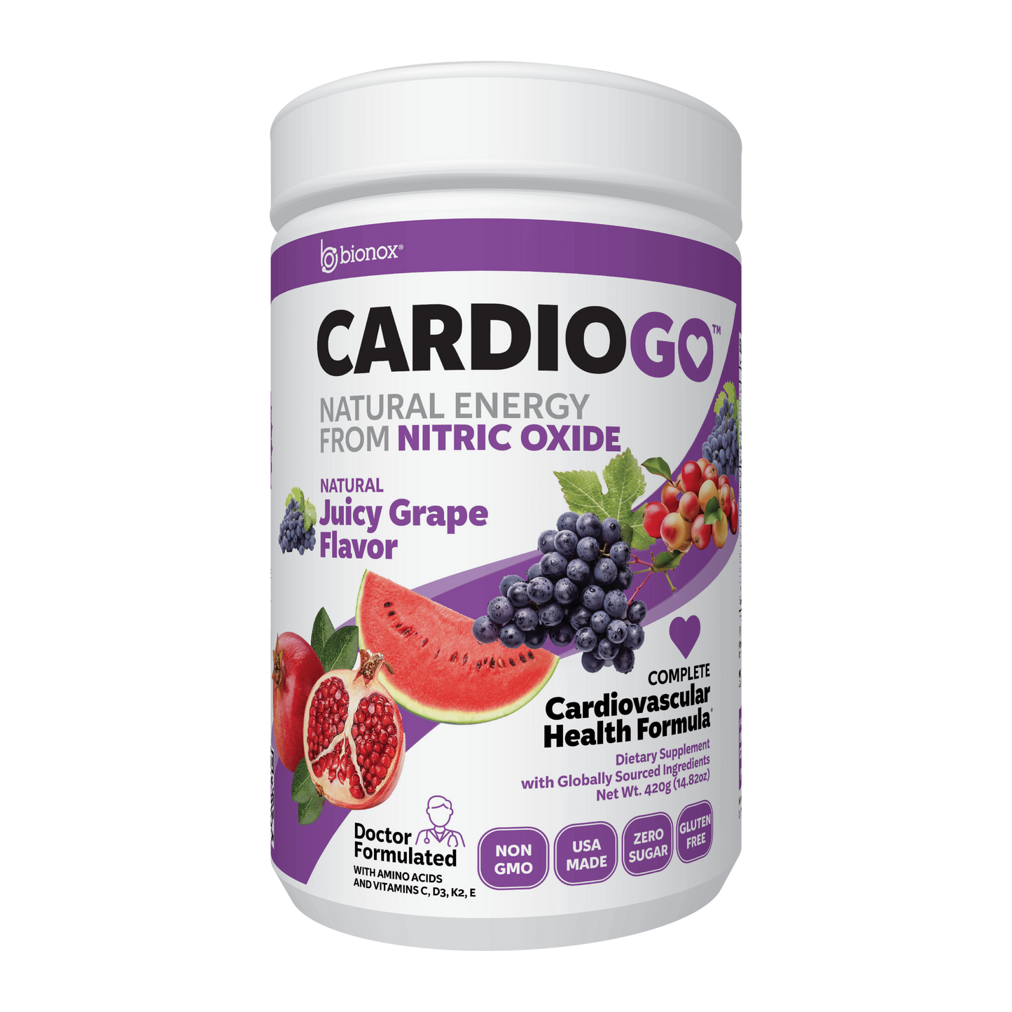 CardioGO - 60 Scoop - Grape