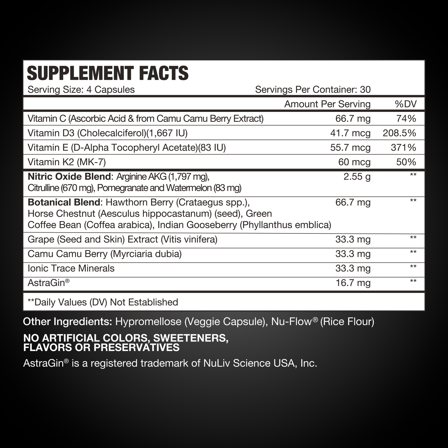Ultimate Nitric Oxide Capsules
