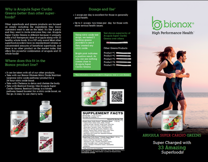 Arugula Super Cardio Greens Brochures - 10 Pack